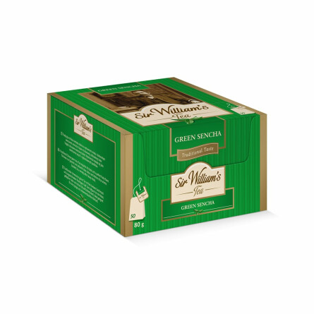 Herbata czarna Sir William's Tea Green Sencha 50 saszetek