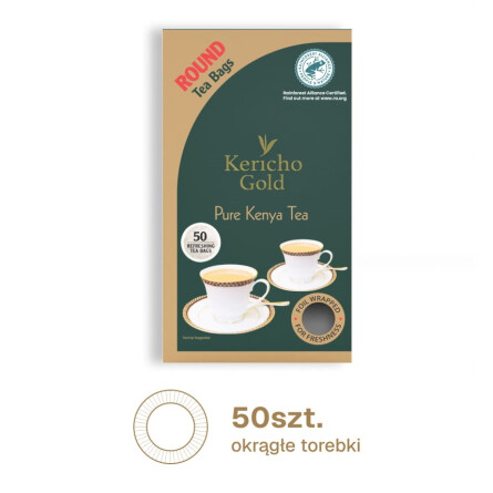 Kericho Gold – Czarna Herbata Kenijska 50 okrągłych torebek