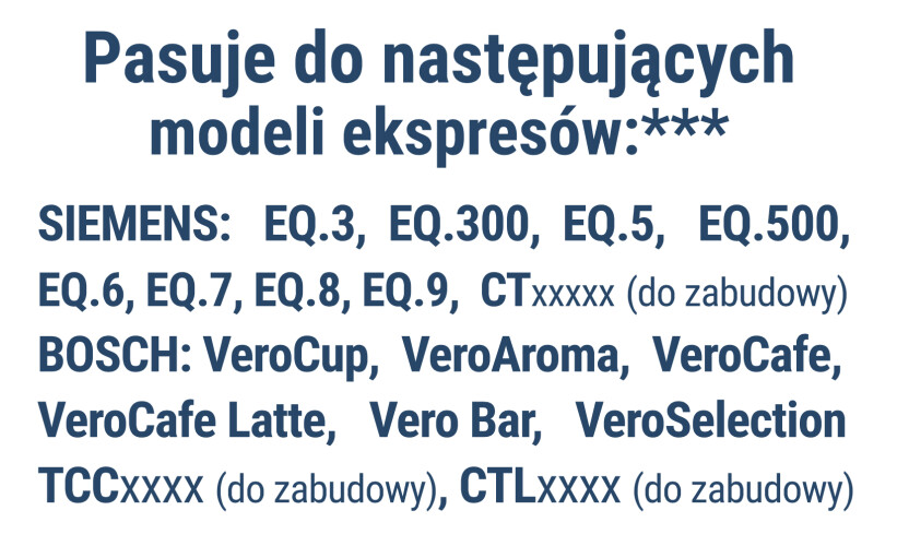 Filtr wody do ekspresu SIEMENS BOSCH Intenza (zamiennik)