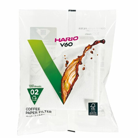 Filtry papierowe 100 szt. - Drip Hario V60-02